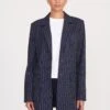 CITY BLAZER | NAVY PINSTRIPE -Staud city blazer navy pinstripe 5 5c63441d 6885 4e76 9e94 0e0012b3876b