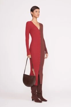 COLT SHOULDER BAG | ESPRESSO CROC EMBOSSED -Staud colt shoulder bag mahogany croc embossed 5 245b4ce4 5fe7 43db 8fe8 2c4fdcb2b138