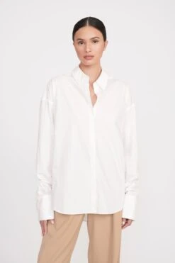 COLTON SHIRT | WHITE 11 COLTON SHIRT | WHITE -Staud colton shirt white 4 b4b2fc19 932d 4586 8eaf 8897c51bc506