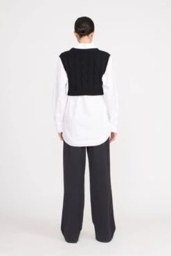 COOPER TOP | BLACK WHITE -Staud cooper top black white 2 389f3fb5 c4da 4541 80a3 bb15829569a5