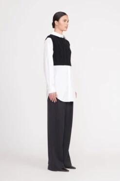 COOPER TOP | BLACK WHITE -Staud cooper top black white 3 dbdc1af1 019c 4ac5 9185 4391391584fb