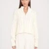 CROPPED HAMPTON SWEATER | IVORY -Staud cropped hampton sweater ivory 2 f08fc920 bba1 4794 8555 3660857d02ae