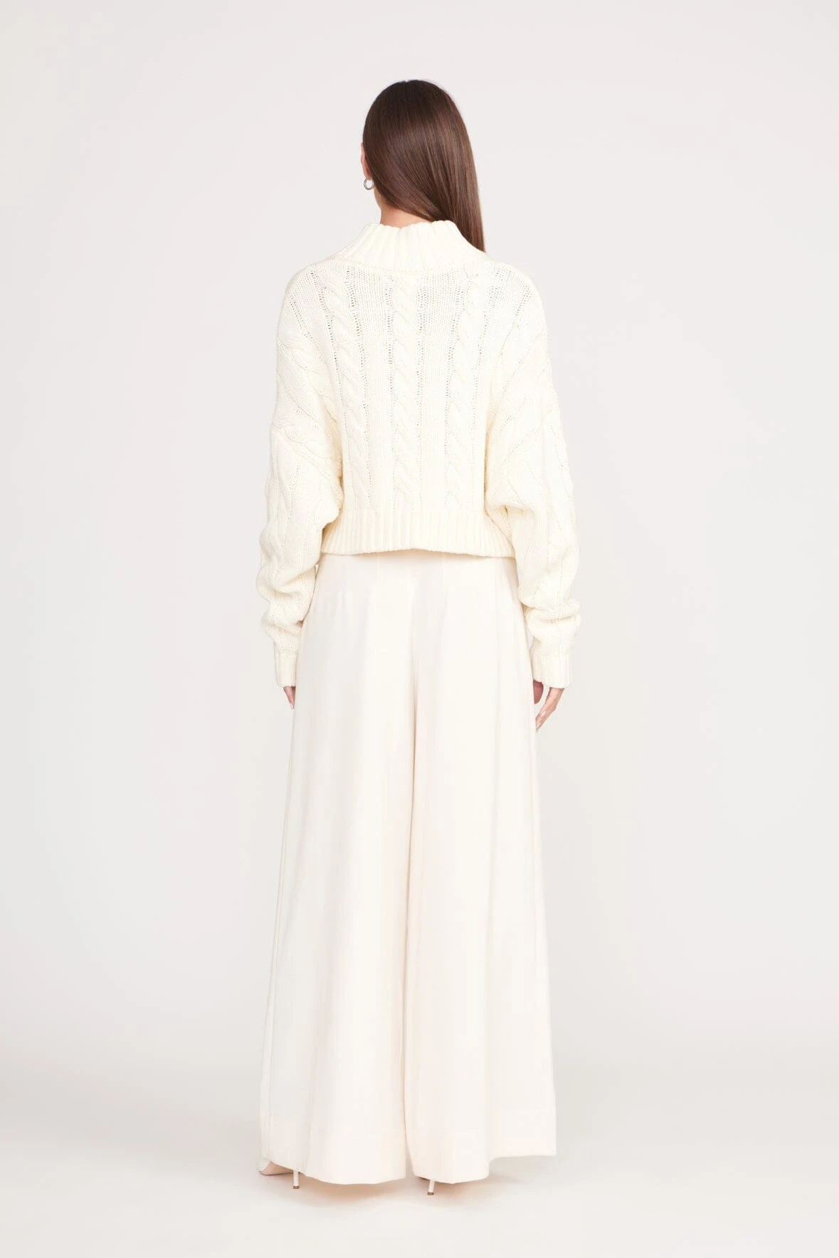 CROPPED HAMPTON SWEATER | IVORY 6 CROPPED HAMPTON SWEATER | IVORY - Image 4