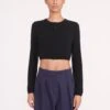 DEANNA SWEATER | BLACK 1 DEANNA SWEATER | BLACK -Staud deanna sweater black 00836 web