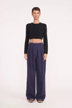 DEANNA SWEATER | BLACK -Staud deanna sweater black 00839 web