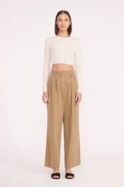 DEANNA SWEATER | CREME -Staud deanna sweater creme 00489 web