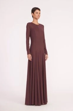 DONOVAN DRESS | BARK -Staud donovan dress bark 01450 web