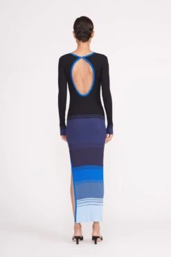 EDNA DRESS | MIDNIGHT GLACIER -Staud edna dress midnight glacier 3 b0c22cec 8e03 4f98 9f50 03468c9a4955