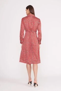 ELSA DRESS | RUBY GEOSCAPE -Staud elsa dress ruby geoscape 5 27067f2d 998d 4c1e 8097 818b9cb887ce