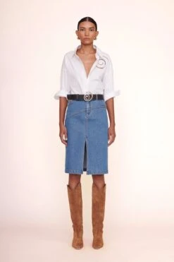 HUDSON SKIRT | MEDIUM WASH