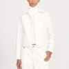 GLAZING JACKET | WHITE VEGAN PATENT -Staud fall 23 1219 web