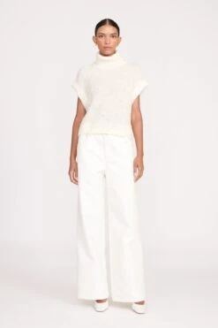 BETTE SWEATER | WHITE 10 BETTE SWEATER | WHITE -Staud fall 23 1286 web