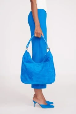 PERRY BAG | DIRECTOR BLUE SUEDE -Staud fall 23 1402 web