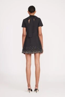 MINI ILANA DRESS | BLACK SILVER 11 MINI ILANA DRESS | BLACK SILVER -Staud fall 23 1662 web