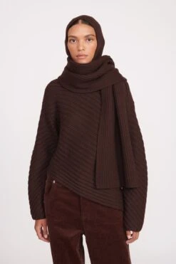 KNIT BALACLAVA | DARK CHOCOLATE