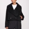 CARVER CROPPED COAT | BLACK