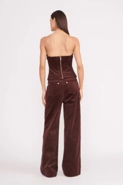 GRAYSON PANT | MAHOGANY -Staud grayson pant mahogany 9 d575e1bf d087 488c 9826 1919faa213e9