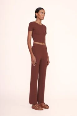 ESTELLA PANT | BARK 10 ESTELLA PANT | BARK -Staud ila top bark estella pant bark 00898 web 1