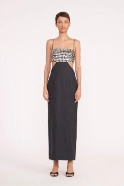 JADA DRESS | BLACK -Staud jada dress black 05732 web