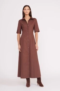 JOAN MAXI DRESS | MAHOGANY