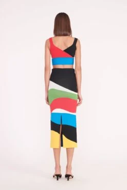 KARINA SKIRT | MARBLE WAVE 12 KARINA SKIRT | MARBLE WAVE -Staud karina skirt marble wave 02378 web