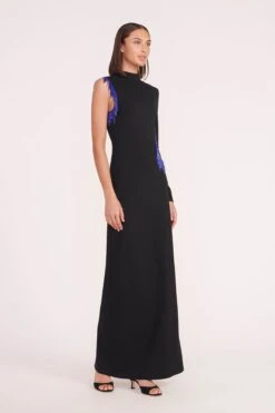 KIRSTEN DRESS | BLACK -Staud kirsten dress black 02004 web