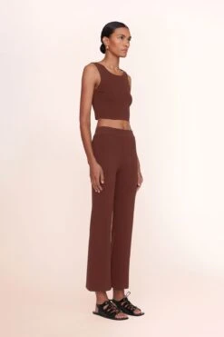 NOOR TOP | BARK 10 NOOR TOP | BARK -Staud lexi top black estella pant black 00927 web 1