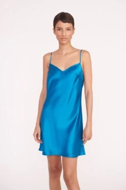 LYDIA DRESS | ISLAND BLUE 12 LYDIA DRESS | ISLAND BLUE -Staud lydia dress island blue 02566 web