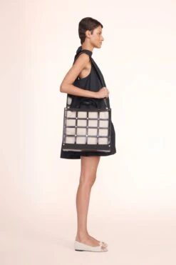 EMMA TOTE | BLACK NATURAL -Staud marlowe dress black 00128 web