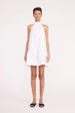 MARLOWE DRESS | WHITE 15 MARLOWE DRESS | WHITE -Staud marlowe dress white 05132 web