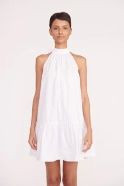 MARLOWE DRESS | WHITE 13 MARLOWE DRESS | WHITE -Staud marlowe dress white 05187 web