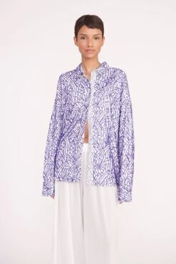 MELODY TOP | BLUE PALM