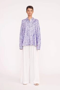 MELODY TOP | BLUE PALM 11 MELODY TOP | BLUE PALM -Staud marza pant white 05570 web