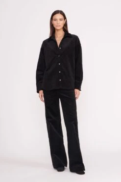 MATTHEW SHIRT | BLACK -Staud matthew shirt black 4 352ce8ed 8721 44be a8dc 0006836f5cad