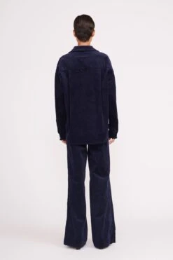 MATTHEW SHIRT | NAVY -Staud matthew shirt navy 1