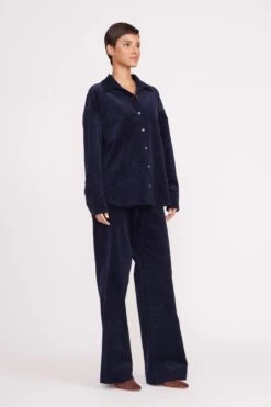 MATTHEW SHIRT | NAVY -Staud matthew shirt navy 3 864e8f26 66be 45ae 9b4c 2cefddb97699