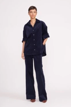 MATTHEW SHIRT | NAVY -Staud matthew shirt navy 7 92e2c462 d655 4838 8e48 af3b20cf39a5