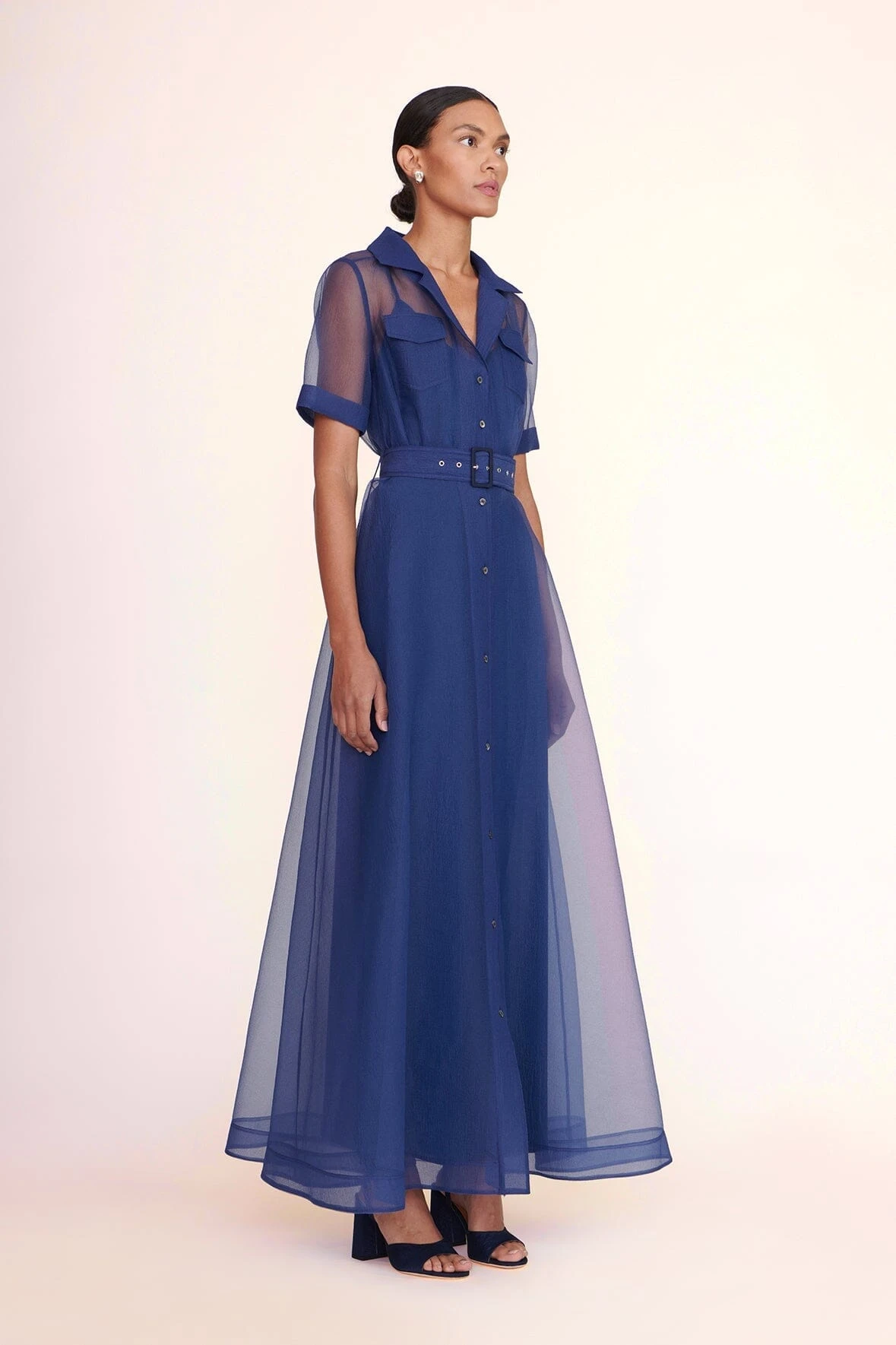 MILLIE DRESS | NAVY ORGANZA 4 MILLIE DRESS | NAVY ORGANZA - Image 2