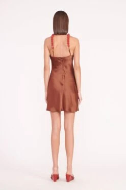 MINI CADENCE DRESS | CLOVE -Staud mini cadence dress clove 02708 web 1