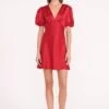 MINI MILLA DRESS | RUBY -Staud mini milla dress ruby 02749 web