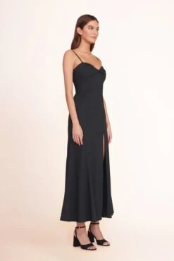 SOLANGE HEEL | BLACK -Staud nataly dress black 3 b4f07105 b0d7 4410 8e3e 52bf07231ead