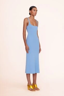 PAITYN DRESS | MIST -Staud paityn dress mist 00940 web