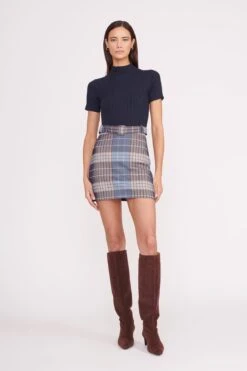 PATSY DRESS | FRENCH BLUE MEGA PLAID NAVY
