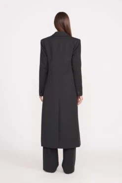RALPH COAT | BLACK -Staud ralph coat black luisa pant black 0171 web