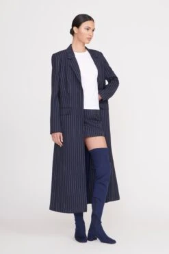 RALPH COAT | NAVY PINSTRIPE -Staud ralph coat navy pinstripe 4 web 940aeb91 39b9 4fb9 8bdd c56d7d1a1457