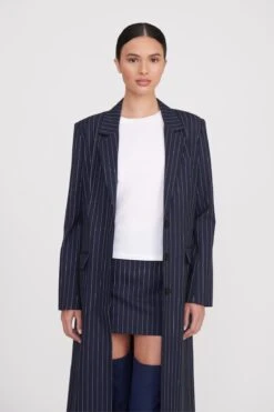 RALPH COAT | NAVY PINSTRIPE -Staud ralph coat navy pinstripe 6 web 4a8f6930 9351 4eaf a6c6 0cc244e6a416