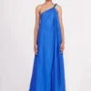 MASON DRESS | LAPIS -Staud rescale Mason Dress Lapis 00648 web