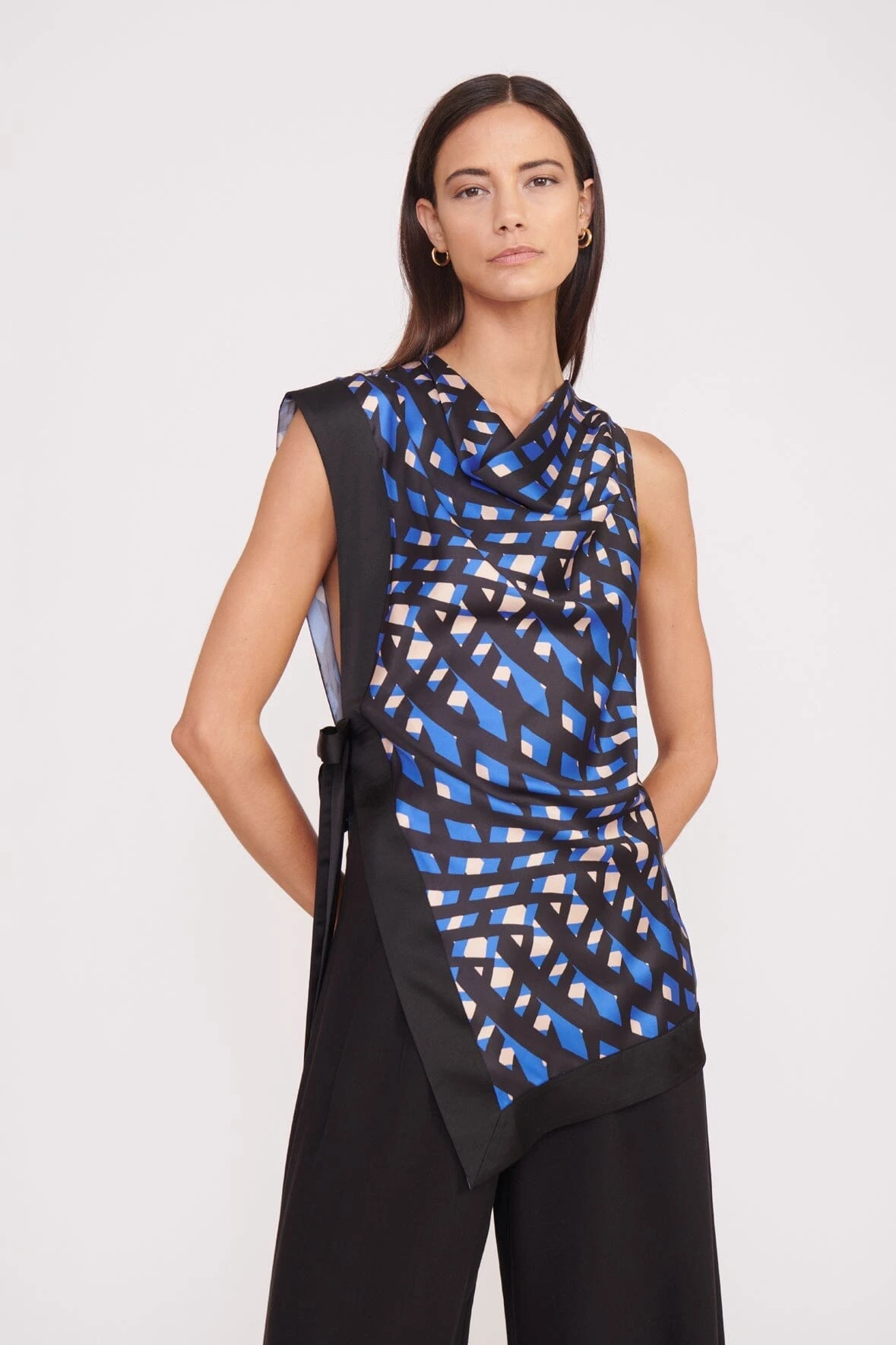 SAWYER TOP | PAINTED ARGYLE BLACK 3 SAWYER TOP | PAINTED ARGYLE BLACK