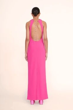 SHANNON DRESS | MAGENTA -Staud shannon dress magenta 01156 web