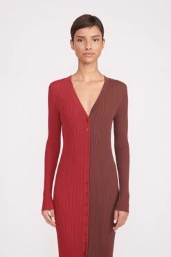 SHOKO SWEATER | SYRAH CHOCOLATE -Staud shoko sweater syrah chocolate 4 e42a44aa 525b 49c7 8658 3a9f77ab8df1